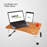 Ergonomic wooden laptop table for home use