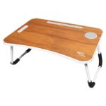 Gizga Essentials foldable wooden laptop table for bed