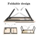foldable adjustable work from home tray table
