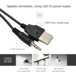 USB powered desktop speaker with LED lights