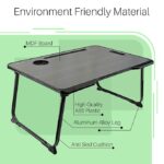 foldable laptop table with cup holder