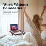 foldable laptop table with adjustable angle