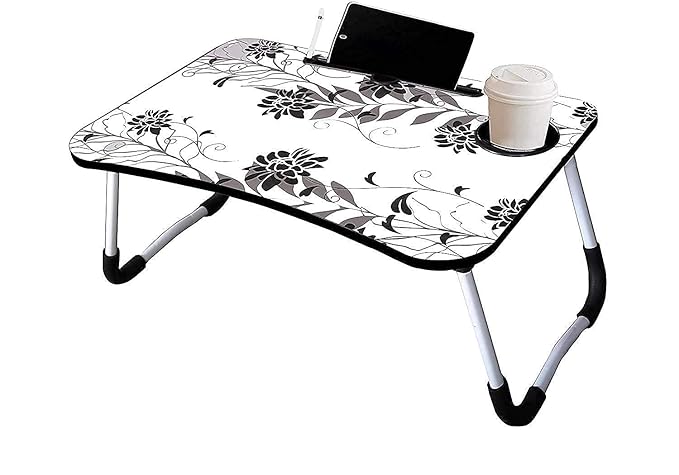 Mashur Fab multi-purpose laptop table black flower