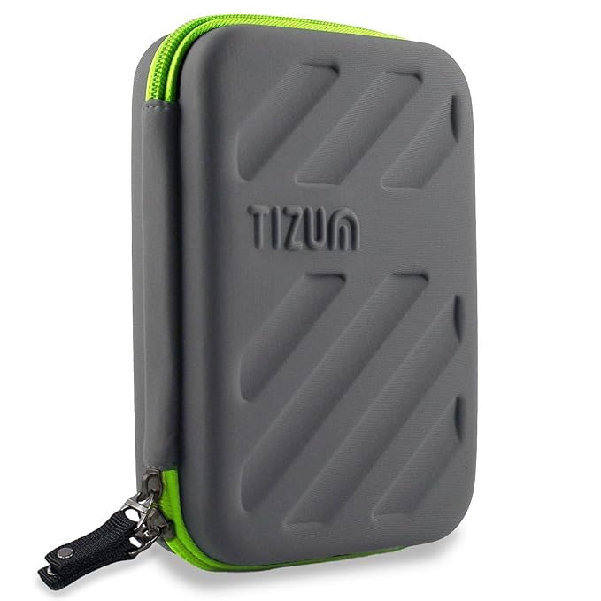 Tizum portable electronic travel gadgets organizer grey