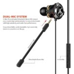 gaming earphones with dual mic and stereo sound
