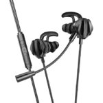 black gaming earphones for mobile and tablet