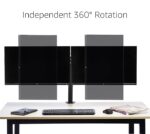 steel dual monitor stand for desk