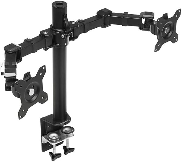 Amazon Basics dual monitor stand