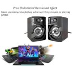 multimedia speaker with deep bass and AUX input