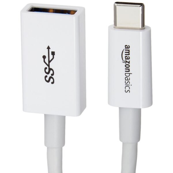 Amazon Basics USB Type C to USB Adapter White