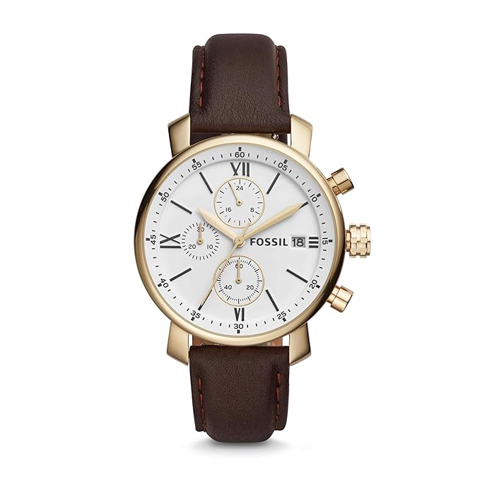 Fossil BQ1009I leather watch for men